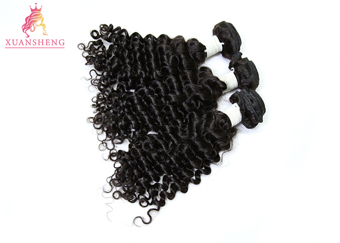 Double Drawn Deep Wave Peruvian Human Hair 150% Density No Smell