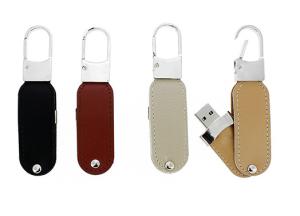 Wholesale swivel cheap leather USB flash drive from china suppliers