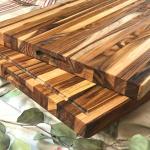 Large Sustainable Teak Wood Cutting Board 20 X 15 X 1.5 Inches