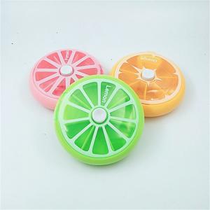 Wholesale 7 days rotation pill box round pocket size from china suppliers