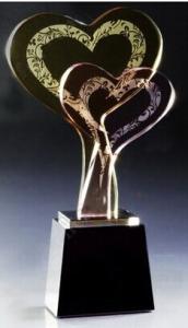 Wholesale Heart Shape Crystal Trophy from china suppliers