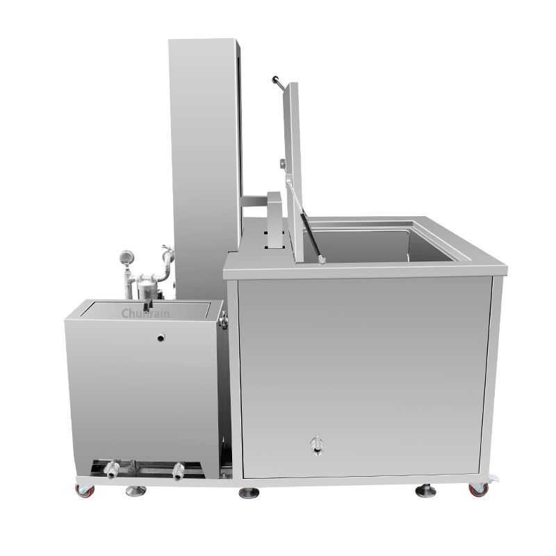 360L Engine Parts PLC Automatic Ultrasonic Cleaner With Filtration And Lift System