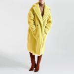 OEM Winter Wool Fur Coats Long Genuine Anti UV Luxury Teddy Coat