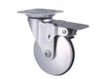 Smooth Running Plastic Caster Wheels For Furniture / Cabinet / Equipment