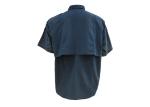 Men's 100%Nylon Work Shirt Short Sleeve Mesh Embroidery Holes