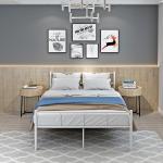 Steel Adults Designs Metal Pipe Bed Round Tube Frame Stronger High Stability