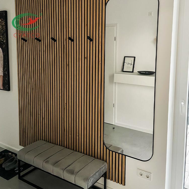 Residential Flavorless Acoustic Wall Panels Natural Walnut Durable
