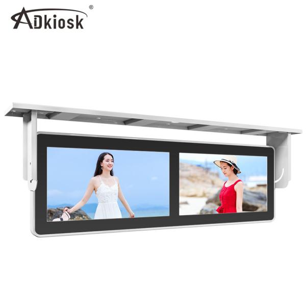 USB Connect Bus Advertising Player Double 19 Inch LCD Screen 1920X1080 16.7M