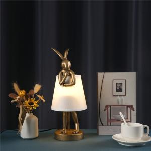 Wholesale Modern Resin Table Lamp Nordic Creative Designer Rogue Rabbit Light（WH-MTB-267) from china suppliers