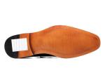 Round Toe Mens Black Dress Shoes , Fashion Designer Footwear For Men