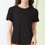 Solid Color Blank T Shirts Breathable Jogging Top Loose Top Short Sleeve