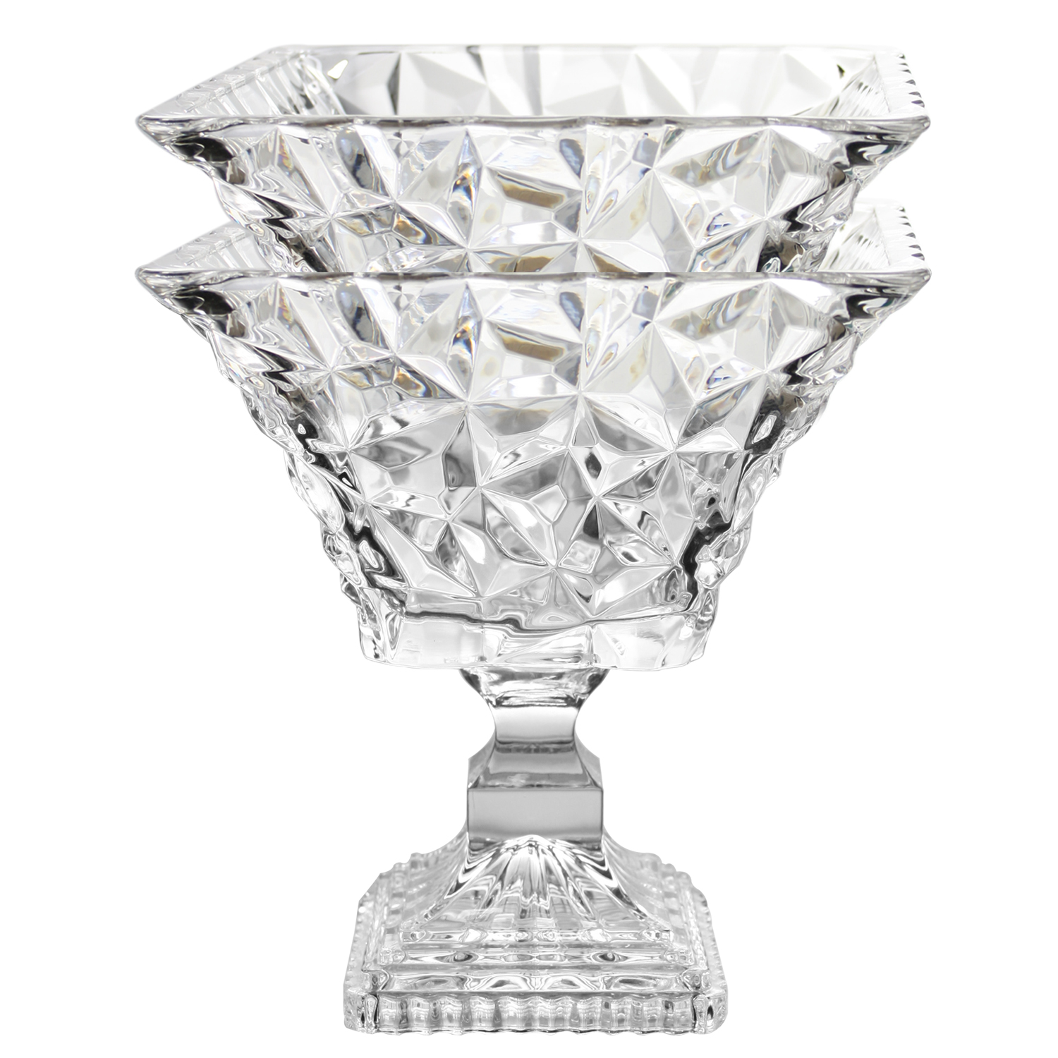 Hot selling High Quality Clear Ice Cube Collection Transparent Square Bowl