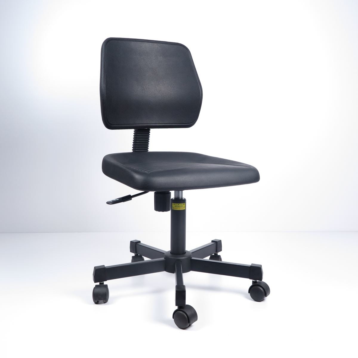 Adjustable 360 Swivel Industrial Seating Chairs Large Backrest 5 Star Base
