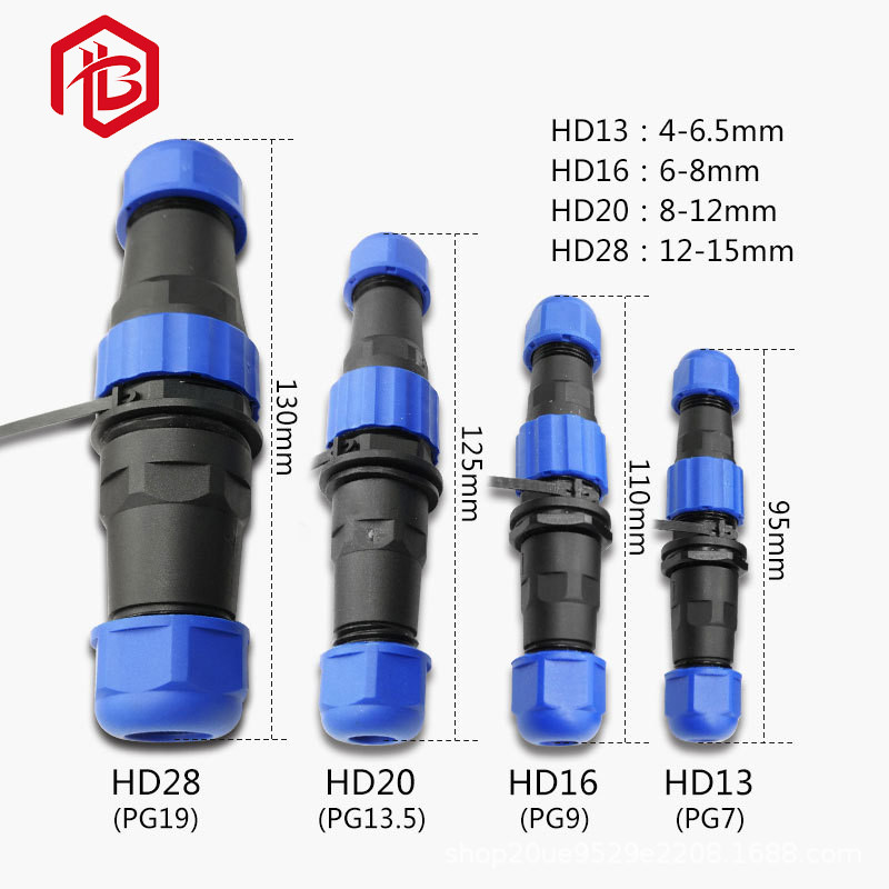 SP Series Waterproof Cable Assembly Connector SP11 SP13 SP17 SP21 SP29 22 24 26 Pin IP67 IP68