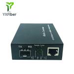 10/100/1000Base-T to 1000Base-FX SFP Media Converter