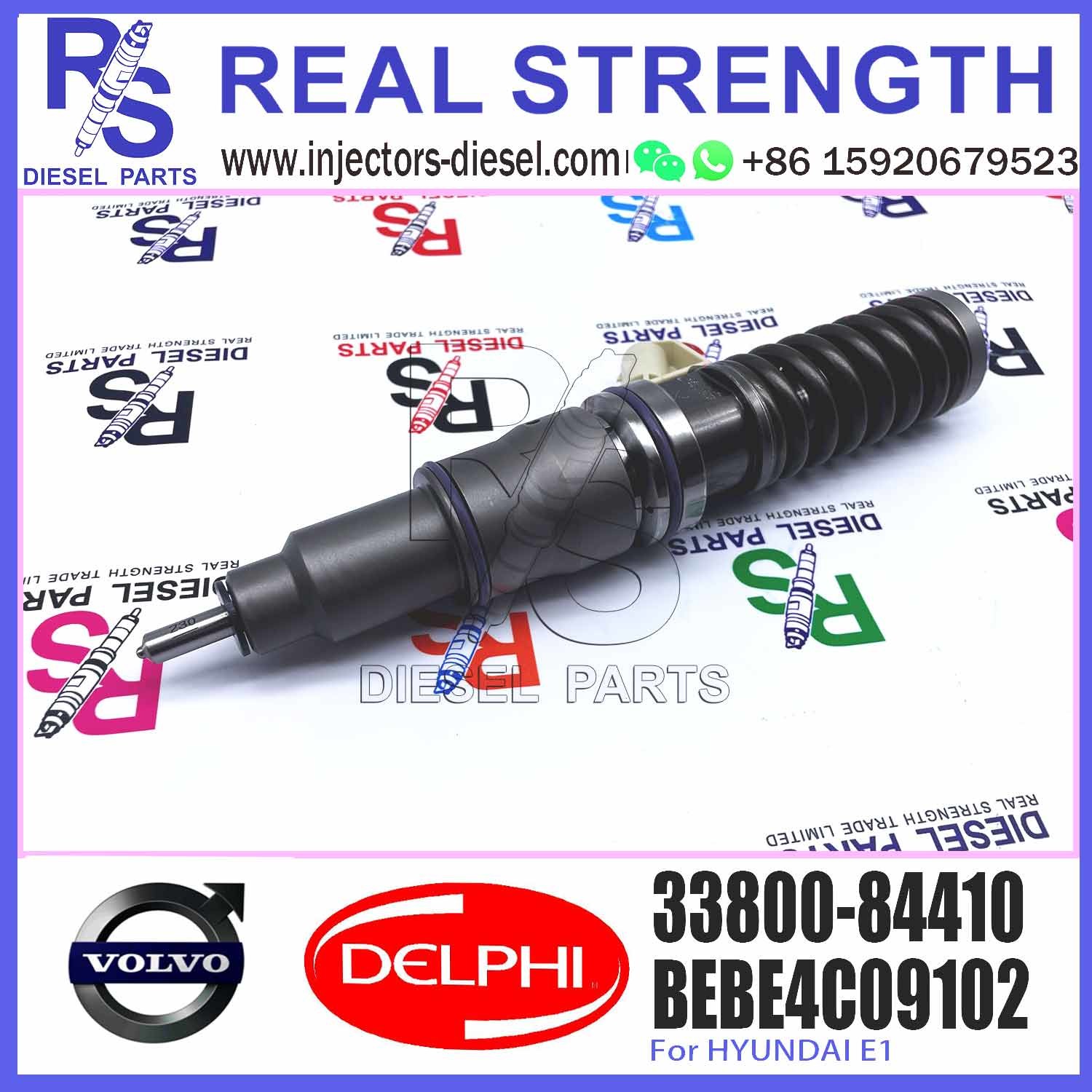 33800-84410 Common Rail Diesel Fuel Injector For V-O-L-V/ H-yundai 33800-84410 BEBE4C09102