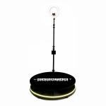 Live 360 Camera Photo Booth Machine Metal Slow Spinning Picture Booth