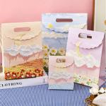 Customized Kraft Art Gift Paper Packaging Bag Personalized Pink Small Packaging