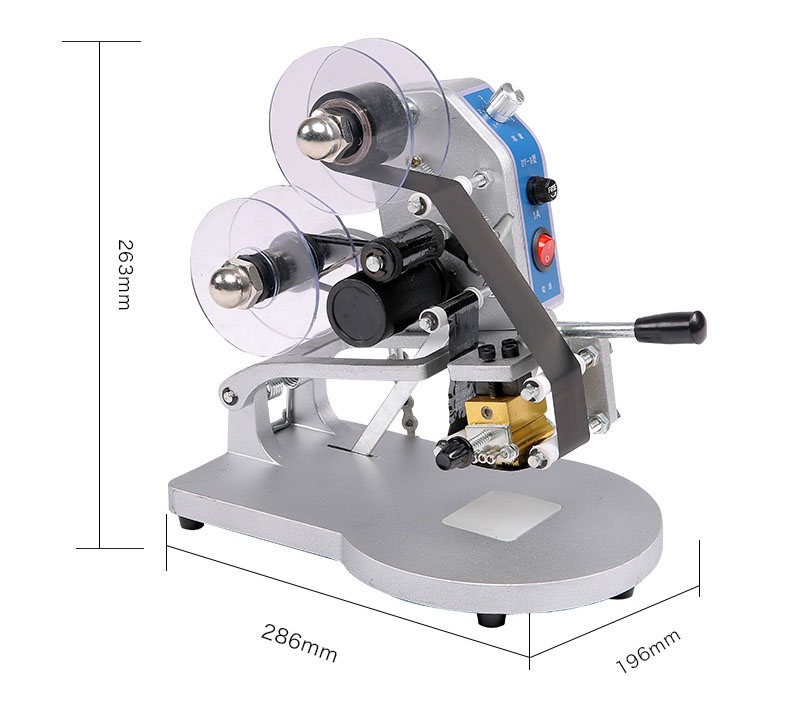 DY-8 Manual Hot Stamp Ribbon Printer Machine Industrial For Expiry Date Coding