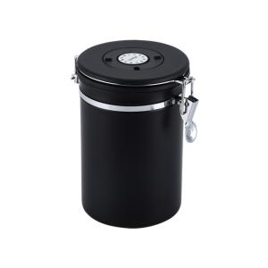 Wholesale 500g Stainless Steel Essential Barista Tools Coffee Airtight Canister With Co2 Valve And Spoon from china suppliers