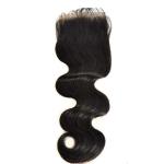 Silky Soft Virgin Human Hair Qingdao Factory Malaysian Body Wave Lace Closure