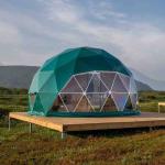 Soundproof Outdoor Party Camping Geodesic Dome Tent With Transparent Window
