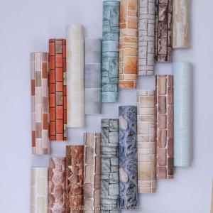 Wholesale Moisture-Proof 3D Brick Wallpaper for Home Decor Vinyl Wall Sticker Household Decoration from china suppliers