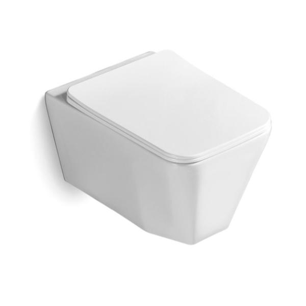 Ceramic Sanitary Ware P Trap Wall Hung Toilet Diamond Design European For