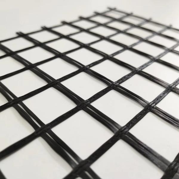 High Temperature Resistance Mesh Size 25.4mm Tensile Strength 150 Reinforcement Fiberglass Geogrid Asphalt Pavement