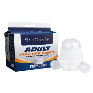 Wholesale Plain Woven Disposable Adult Diaper Underwear Pant Style with Leak Guard Technology from china suppliers