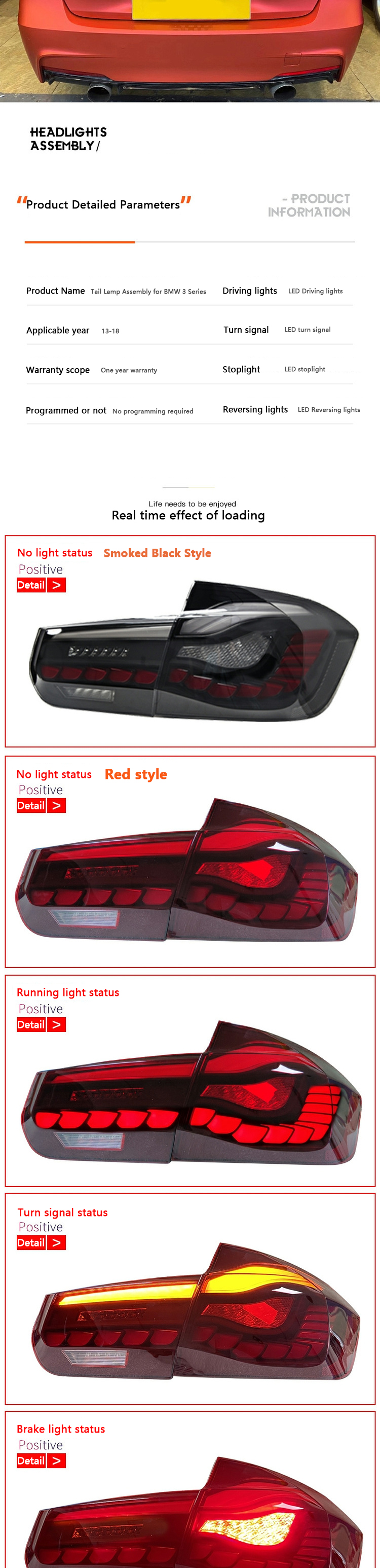 Transform Your BMW 3-Series F30 With Dragon Scale LED Taillights Plug And Play Design