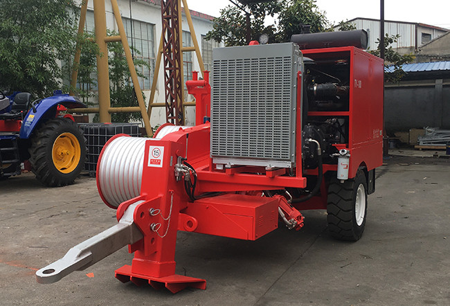 TY180 Hydraulic Puller For Power Line Construction Engine Rated Power 239kw