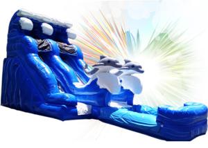 Wholesale High Safety Outdoor Water Slide , Commercial Slip And Slide Dolphin Design Lead Free from china suppliers