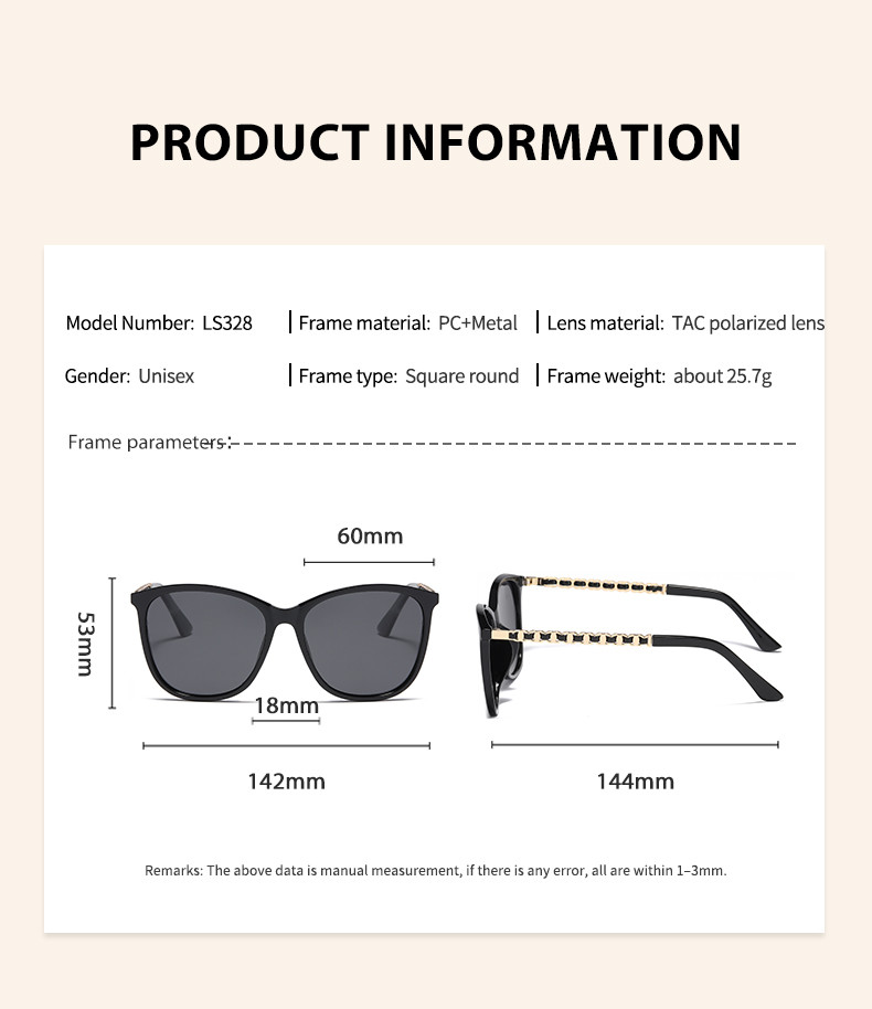Women'S Large Metal Sunglasses Anti Ultraviolet Anti Reflective CE