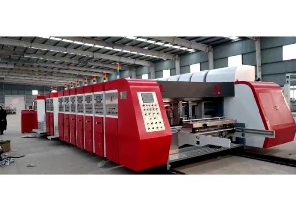 Electric Drive Corrugated Flexo Printing Machine Steel Material Vacuum Suction