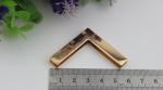 Accept OEM light gold 40 mm right-angle metal corner protector for wooden box