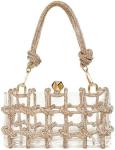 Clear Acrylic Bag Rhinestone Acrylic Clutch Crystal Evening Purses for Women