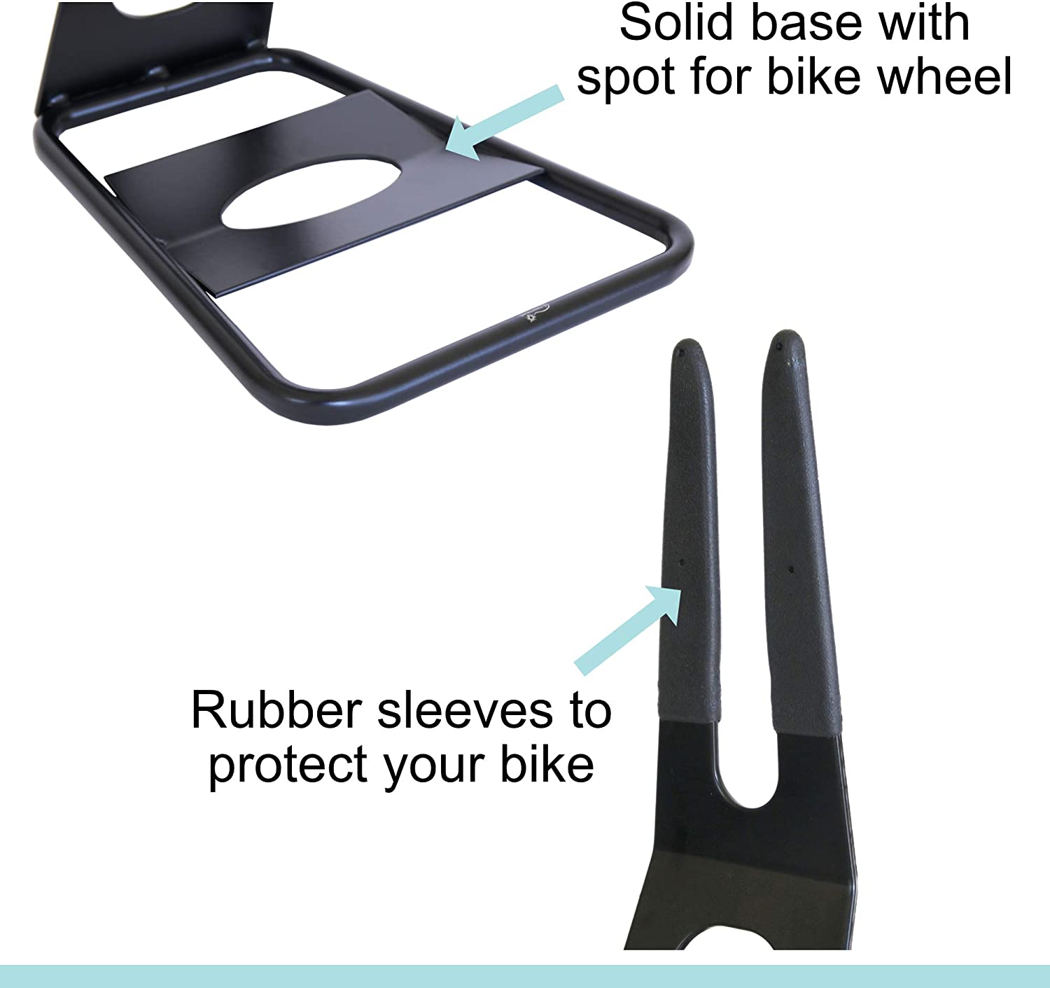 Living Room Iron Bike Rear Wheel Holder Stand Base for 26-29 inch Mountain Road Bikes