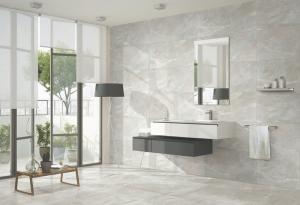 Wholesale Beige Italy Marble Effect Porcelain Floor Tiles / Polished Full Glazed Porcelain Tile from china suppliers