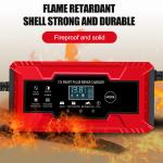 12V/10A PC Fireproof Material Motorcycle Battery Repair Charger for Lead Acid