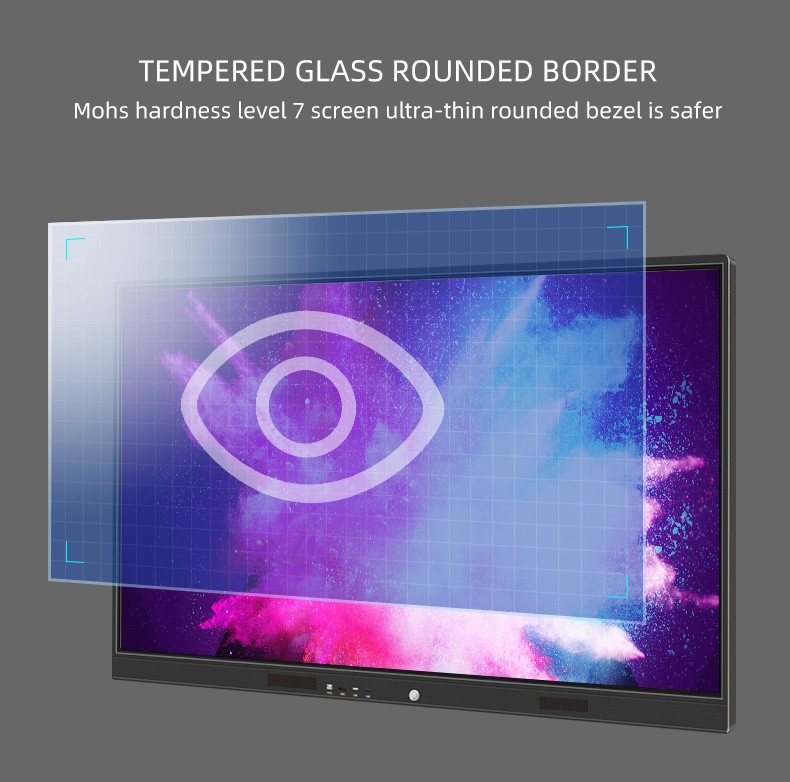 55 65 75" Smart Touch Screen Interactive Whiteboard Display For Training Meeting
