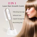 New Metal Teeth Design Hair Loss Treatment Ems Laser Vibration Massage Electric