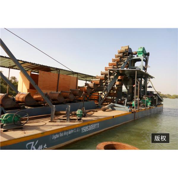 Bucket Chain Dredger Gold Dredging Equipment Working Capacity 120t/H Mining