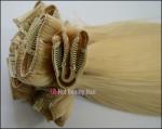 Stock Mixed Color Clip in Hair Extensions 20 Inch Straight For Female