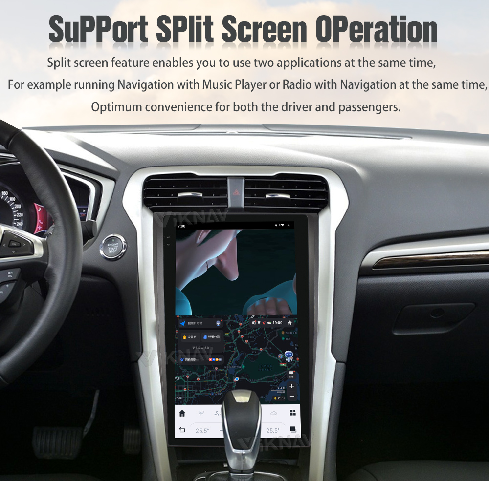 Wireless Android 11 Car Radio For Ford Mondeo 2013-2021 GPS Navigation