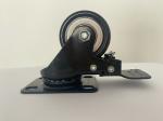 110kg Load 75mm 3inch 100mm 4inch Black Polyurethane Caster for Industry Wheel