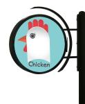P4.7 Outdoor Single Side LED Screen Logo Advertising Round LED Poster Display