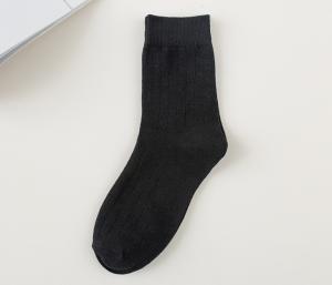 Wholesale Plain Color Thermal Trendy Mens Socks Cotton Comfortable Knitting For Business Men from china suppliers