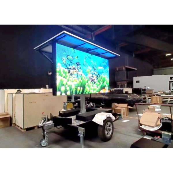 DC5V Working Voltage Mobile Truck LED Display with and Refresh Frequency 2727 in 2727 Lamp Size