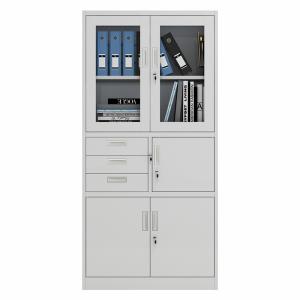 Wholesale Light Gray 3 Drawers Waterproof Metal Storage Cabinet from china suppliers